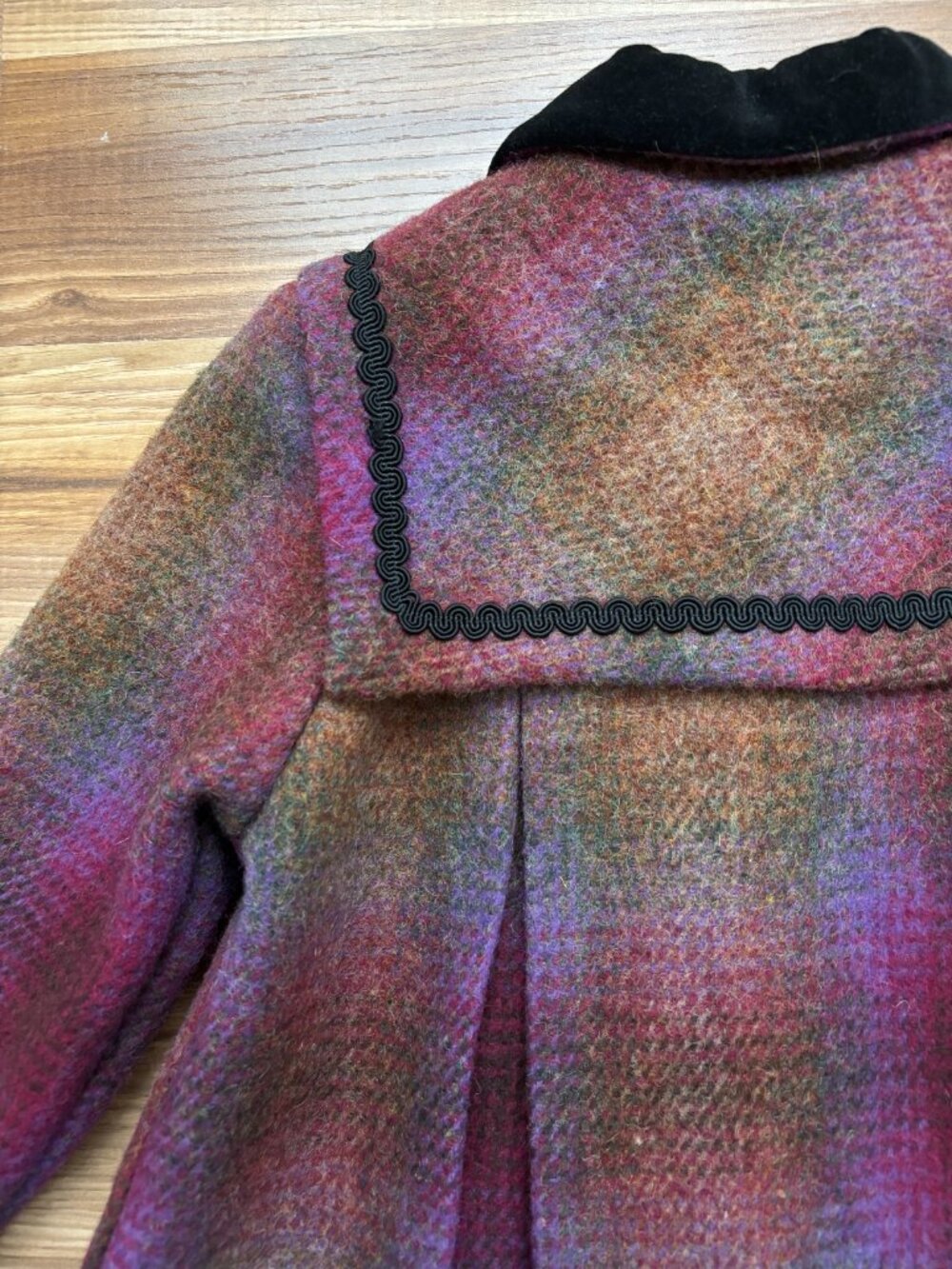 Vintage Girls 2T 100% Wool Plaid Angels Garment Co. Jacket - Picture 12 of 15